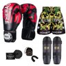 Kit Boxe Muay Thai Fheras Top Elite Vermelho (03002170) - 7
