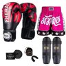 Kit Boxe Muay Thai Fheras Top Elite Vermelho (03002172) - 1