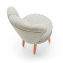 Ver imagem 6 de Poltrona Cadeira para Recepção Decor Tecido Veludo Sala de Espera Pés de Madeira Reforçado