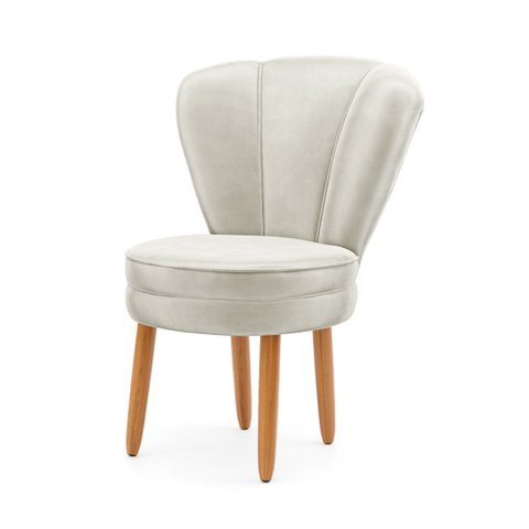 Cadeira Decor Luxo para Penteadeira Quarto Tecido Veludo  Premuim Base de Madeira Pés Palito