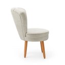 Ver imagem 5 de Cadeira Decor Luxo para Penteadeira Quarto Tecido Veludo Premuim Base de Madeira Pés Palito