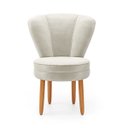 Ver imagem 4 de Cadeira Decor Luxo para Penteadeira Quarto Tecido Veludo Premuim Base de Madeira Pés Palito