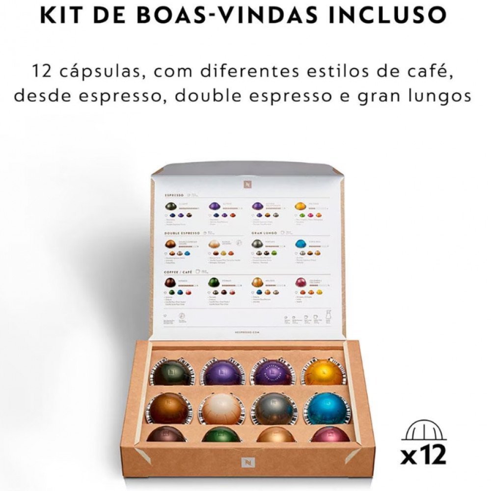 Máquina de Café Nespresso Vertuo Pop com Kit Boas-Vindas - 9