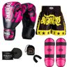 Kit Boxe Muay Thai Fheras Top Elite Rosa (03002453) - 1