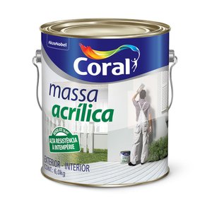 Massa Acrílica Coral 6kg 6 kg