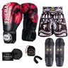 Kit Boxe Muay Thai Fheras Top Elite Vermelho (03002175) - 1
