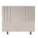 Ver imagem 1 de Cabeceira Estofada Cama Box King Grécia 195cm Courino:bege
