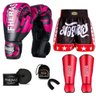 Kit Boxe Muay Thai Fheras Top Elite Rosa (03002553) - 7