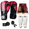 Kit Boxe Muay Thai Fheras Top Elite Vermelho (03002074) - 7