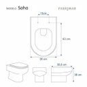 Ver imagem 3 de Assento Sanitário Astra com Amortecedor Soho Branco para Vaso Fabrimar