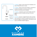 Ver imagem 7 de Torneira Cozinha Monocomando,42cm, Aço Inox, Bico Extensor Acabamento: Premium; Cor: Preta