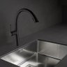 Torneira Cozinha Monocomando,42cm, Aço Inox, Bico Extensor Acabamento: Premium; Cor: Preta - 4