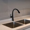 Ver imagem 3 de Torneira Cozinha Monocomando,42cm, Aço Inox, Bico Extensor Acabamento: Premium; Cor: Preta