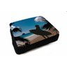 Almofada Bandeja para Notebook Laptop Náutico Oceania Praia Mar - Mulher com Prancha - 1