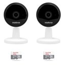 Ver imagem 1 de 2 Câmeras Wi-fi IMX1 Intelbras HD 720p + Micro SD 32GB Ultra iMX1 + 32gb