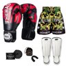 Kit Boxe Muay Thai Fheras Top Elite Vermelho (03002084) - 7