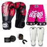Kit Boxe Muay Thai Fheras Top Elite Vermelho (03002086) - 7