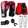 Kit Boxe Muay Thai Fheras Top Elite Vermelho (03002087) - 1