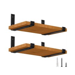4pçs Mão Francesa Suporta 70kg o Par Suporte Flutuante 30cm - 3