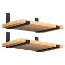Ver imagem 5 de 4pçs Mão Francesa Suporta 70kg o Par Suporte Flutuante 30cm