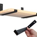 Ver imagem 7 de 4pçs Mão Francesa Suporta 70kg o Par Suporte Flutuante 30cm