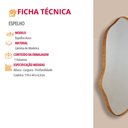 Ver imagem 5 de Espelho Decorativo Orgânico Aura 44x119cm Moderna Mobília