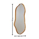 Ver imagem 3 de Espelho Decorativo Orgânico Aura 44x119cm Moderna Mobília