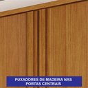 Ver imagem 7 de Guarda-Roupas 6 Portas 6 Gavetas com Espelho Ares com Pés - Leifer Cinamomo/Off White