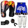 Kit Boxe Muay Thai Fheras Top Fogo (03001248) - 1