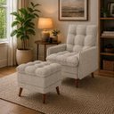 Ver imagem 1 de Poltrona Cama Montreal com Puff