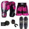 Kit Boxe Muay Thai Fheras Top Elite Rosa (03002431) - 7