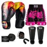 Kit Boxe Muay Thai Fheras Top Fogo (03001273) - 1