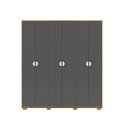 Ver imagem 2 de Guarda Roupas Noronha 6 Portas 100% Mdf Ideal para Ambientes Pequenos:nature Alasca