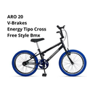 Ver imagem 2 de Bicicleta Energy Cross F.style-aro20-preto/azul-ello Bike
