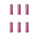 Ver imagem 4 de Kit Pés para Cama Box e Moveis em Geral com 7 Unidades Rosas com Altura de 18 Cm