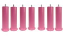 Ver imagem 3 de Kit Pés para Cama Box e Moveis em Geral com 7 Unidades Rosas com Altura de 18 Cm