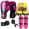 Kit Boxe Muay Thai Fheras Top Elite Rosa (03002449) - 1