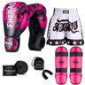 Kit Boxe Muay Thai Fheras Top Elite Rosa (03002450) - 1