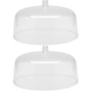 Ver imagem 1 de Kit 2 Cúpulas para Prato de Bolo 30cm Tampas Boleira Natural Cozinha Padaria Confeitaria ou
