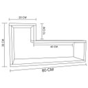 Ver imagem 3 de Prateleira Nicho L Branco Em Mdf