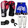 Kit Boxe Muay Thai Fheras Top Elite Vermelho (03002097) - 1