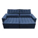 Ver imagem 5 de Sofá Retrátil e Reclinável 3,15m Cama inBox Big Star com SoftGel D40 Velupluma Azul