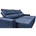 Ver imagem 4 de Sofá Retrátil e Reclinável 3,15m Cama inBox Big Star com SoftGel D40 Velupluma Azul