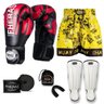 Kit Boxe Muay Thai Fheras Top Elite Vermelho (03002099) - 7