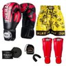 Kit Boxe Muay Thai Fheras Top Elite Vermelho (03002158) - 7