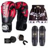 Kit Boxe Muay Thai Fheras Top Elite Vermelho (03002165) - 1