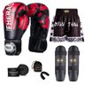 Kit Boxe Muay Thai Fheras Top Elite Vermelho (03002166) - 1