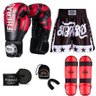 Kit Boxe Muay Thai Fheras Top Elite Vermelho (03002208) - 1