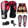 Kit Boxe Muay Thai Fheras Top Elite Vermelho (03002215) - 7
