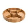 Petisqueira Giratória Bambus com 5 Divisórias 35 cm - Home Style - 1